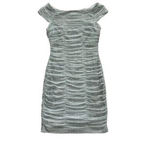 Lauren Ralph Lauren Sequin
Mesh Ruched Sheath Dress Size M